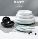 Melamine Imitation Porcelain Small Plate Korean Disc Restaurant Tableware Creative Small Bowl – in a cozy room setting