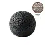Planet Bowl Molecular Cuisine Creativity Imitation Volcano Stone Ball Place Round Smoke Cup Black Tableware – in a cozy room