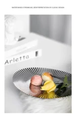 Tableware Dish Food Plates Fruit Bowl Stainless Steel Tray for Kitchen Home Decora Living Room Dinner Table Scandinavian