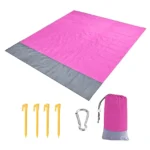 2022 Oversized Beach Towel Mat Sand Free Beach Wind Proof Waterproof Picnic Blankets Beach Mat Oversized Pocket Picnic 4 Anchor - Image 27