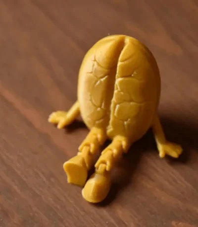 3D printed coffee decor ornament on a desk