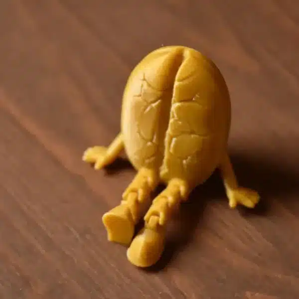 3D printed coffee decor ornament on a desk