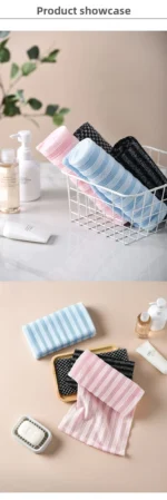 Washcloth for Shower Personal Care Bath Towel Northeast Mens Womens Exfoliating Silver Ion Multi Function Foaming Extra
