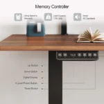 Standing Desk w/ 2 Adjustable Monitor Shelves,Electric Stand Up Desk with Memory Controller & Adjustable Height – top
