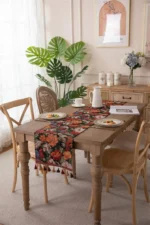 New Jacquard Polyester Bed Tail Cover Table Runner  American-style Fringed Color-woven Coffee Table TV Cabinet Cover Cloth - Image 26