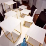 10 -18PCS Gold Shiny Metal Cake Snack Stand With Acrylic Plate Buffet Banquet Decor Wedding Floral Dessert Table Display Holder - Image 6