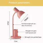 Nordic Creative Table Lamp Fashion Pen Holder Art Simple LED Lights/Office Eye Protection Reading&Living Room Bedroom