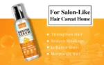 Goldoma shine protection spray in soft focus, bokeh background