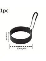 Non Stick Round Egg Ring Mold with Handle for Frying and Cooking Perfect Breakfast Eggs Pancakes and More Kitchen Cooking