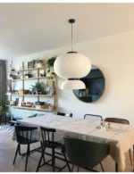 Wabi Sabi Pendant Lamps Rice Paper Chandelier Japan Style Hanging Light for Ceiling Living Room LED Light Room Decor Lustre