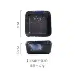 Shallow Square Ceramic Sauce Bowl Colors Soy Vinegar Dish Meals Plate Japanese Table Tableware Hot Pot Barbecue Sushi Dishes