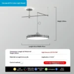 Movable Lamps Modern chandelier lights for Dining island table LED Pendant Lights Cord Indoor Loft Swing Arm Hanging Lamp