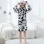 Blue Dinosaur Bath Robe for Boys 3 4 5 6 7 8 9 10 11 12 Years Shark Kids Bath Towel Robe Kigurumi Winter Baby Girls Bathrobe