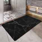 Stone Texture Diatomite Bath Mat Fast-Drying Water-Absorbent Rug for Bathroom Home Use