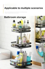 Rotatable Kitchen Storage Rack kitchen Accessories Spice Storage Rack Clean Storage 360 Degrees Rotatable Organizer