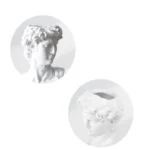 Nordic David Vase Hydroponic Vase Ornaments Flower Pot Makeup Brush Storage Bucket Photo Props Pen Holder Vintage Home Decor