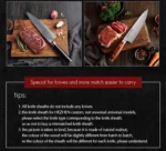 HEZHEN Magnetic knife Sheath Wooden Sheath High Quality Walnut Wood Knife Cover for HEZHEN Chef knife – angled view