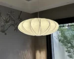 Modern Silk LED Pendant Lamp Denmark Designer Hanging Light for Living Room Hotel Restaurant Factory Direct High-End Home