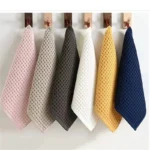 1Pc 30x30cm 100% Cotton Plaid Striped Washcloth Home Bathroom Adult Square Soft Face Towel - Image 10