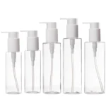 10/30/50pcs 100/120/150/200/250ML Transparent PET Lotion Bottle Plastic Body Lotion Shampoo Press Cosmetics Bottles