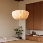 Nordic Minimalist Wabi Sabi Fabric Chandelier Living Dining Room Bedroom Pendant Light Indoor Home Decor Hanging Lamp