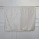 Elegant dinner napkin set with velvet table cloth on dining table