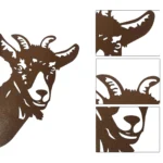Garden Decorative Stake Metal Cow/Sheep Exquisite Silhouettes Figurine Outdoor Yard Decoration Art Garden Ornament – top view