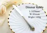 24 PCS Vintage Western Gold Plated Dinnerware Dinner Fork Knife Set Golden Cutlery Set Stainless Steel Engraving Tableware