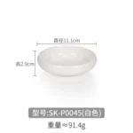 Melamine Imitation Porcelain Small Plate Korean Disc Restaurant Tableware Creative Small Bowl – styled in a modern Tabletop