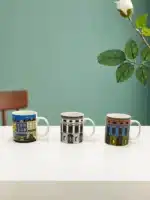 Creative Architecture House Ceramic Teacup 350ml Mug Large Capacity Exquisite Coffee Cup Birthday Gift Breakfast Mug Home