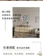 Modern Module Living Room Cabinet Stainless Steel TV Cabinet Storage Combination Sideboard Chest of Drawers Customizable