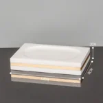 Volakos White Natural Marble Bathroom Accessories Golden Luxury Soap Dish Soap Dispenser Toothbrush Holder Tray Bathroom Set