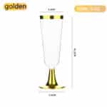 48PCS Disposable Red Wine Glass Plastic Champagne Flutes Glasses Cocktail Goblet Wedding Party Supplies Bar Drink Cups