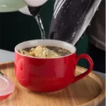 750ml Large Capacity Ceramic Milk Coffee Mug With Spoon Breakfast Oatmeal Milk Tea Ceramic Cup Instant Noodles Bowl For Gifts