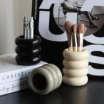 Pure Color Pencil Pen Organizer Brush Cosmetics Storage Box Desk Stationery Organizer Pen Holder Desk School Office Supplies