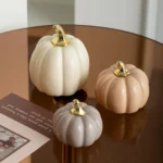 Luxury Nordic Style Ceramic Lovely Funny Vegetable Pumpkin Home Ornament Figurines Arts Crafts Desk Decor Statues Sculpture