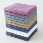 Soft Square Hand Towels 100% Cotton Small Face Towel Pure Absorbent Child Washcloth 34x34cm for Face Wash And Facial Care