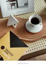70ml White Cone Coffee Cup And Saucer Set Office Coffeeware Ceramic ESPRESSO Glass Cappuccino Mug Bone China Demitasse