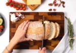 Acacia Wood Cutting Board Mold Proof Cutting Board Household Fruit Cutting Board – side view
