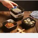 Shallow Square Ceramic Sauce Bowl Colors Soy Vinegar Dish Meals Plate Japanese Table Tableware Hot Pot Barbecue Sushi Dishes