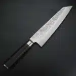 XUANTENG 9cr18 steel chef knife, hand forged stainless steel kitchen knife, solid wood handle, meat cutting tool – close-up
