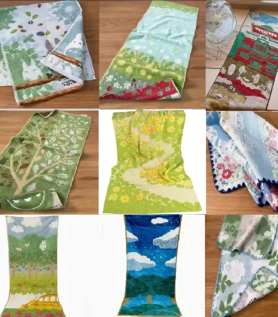 60x120cm，There are patterns，Bath towel, green tree, adult and children's household bath towel, thick, soft and absorbent