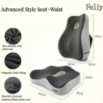 Memory Foam Office Chair Cushion Car Seat Support Pads Buttocks Pillow Massage Hips Orthopedic Pillow Coccyx Pain Relief