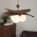 2026 Wabi Sabi Wicker Hanging Chandelier Light Fixture Vintage Glass Bubble Pendant Lamp For Dining Room Bedroom Living Room