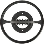 Professional wood splitter tool with ergonomic handle on a log