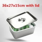 304 stainless steel plate tray rectangular square oven tray baking pot dish deep Japanese barbecue bbq cafeteria Storage trays - Image 29