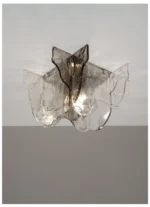 Amber / Gray Ice Slice LED Glass Ceiling Lights Bedroom Hallway Ideal Lampara Techo Ceiling Chandelier Novel Modern