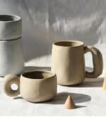300/600ml Japanese Stoneware Retro Coffee Mug Breakfast Milk Oatmeal Cups Office Couple Water Mug Design Style Mug Birthday