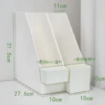 Desktop Book Storage Box Stationery Organizer Desk Storage Rack Bookshelf Pen Holder Organiser Cute Book Stand Bookcase File