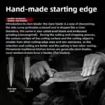 Hand Forged High Carbon Stainless Steel Chef Knife with Wood Handle Sharp Meat Cutting Tool – close-up detail
